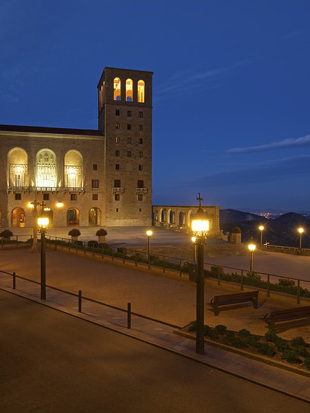Montserrat Abbey at nigth Picture Board by Stephen Taylor
