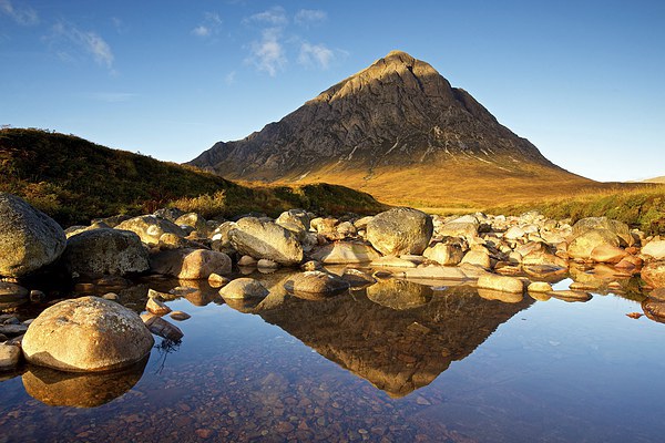  Golden light hits Stob Dearg Picture Board by Stephen Taylor