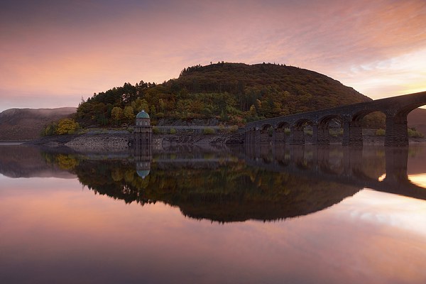  Red Skies above Garreg Ddu viaduct Picture Board by Stephen Taylor