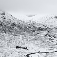 Buy canvas prints of Glencoe Snow by Stephen Taylor