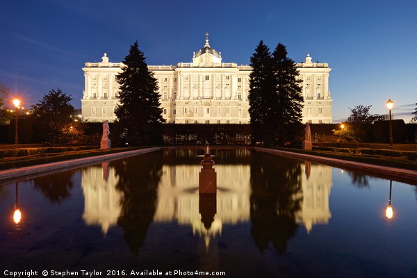 Royal Palace Madrid Picture Board by Stephen Taylor