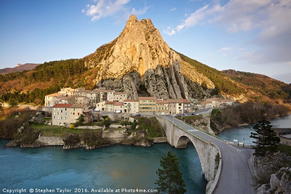 Sisteron in the light Picture Board by Stephen Taylor