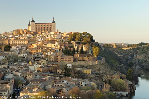 Afternoon light hits the Alcazar of Toledo Picture Board by Stephen Taylor
