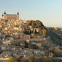 Buy canvas prints of Afternoon light hits the Alcazar of Toledo by Stephen Taylor