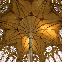 Buy canvas prints of Salsibury Cathedral Chapter House roof by Stephen Taylor