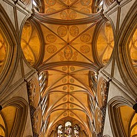 Buy canvas prints of The roof of Salisbury Cathedral by Stephen Taylor