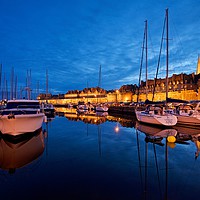 Buy canvas prints of St Malo at night by Stephen Taylor