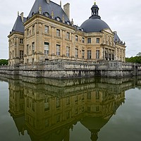 Buy canvas prints of Chateau Vaux Le Vicomte reflections by Stephen Taylor