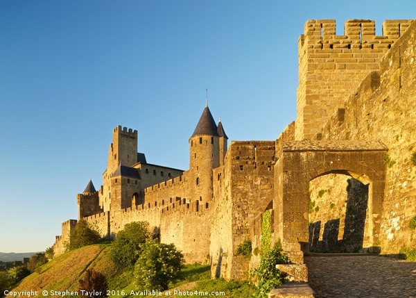 Carcassonne city walls Picture Board by Stephen Taylor