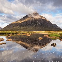 Buy canvas prints of Glencoe reflections by Stephen Taylor
