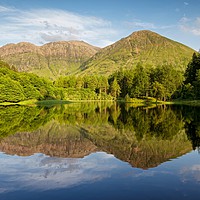 Buy canvas prints of Bidean nam Bian reflections by Stephen Taylor
