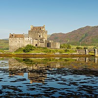 Buy canvas prints of Reflections of Eilean Donan Castle by Stephen Taylor