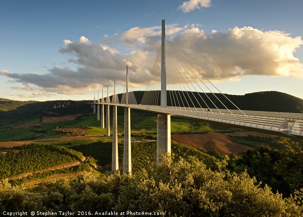 The Millau Viaduct Picture Board by Stephen Taylor
