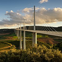 Buy canvas prints of The Millau Viaduct by Stephen Taylor