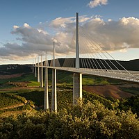 Buy canvas prints of Millau Viaduct by Stephen Taylor