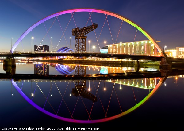 Clyde Arc Glasgow Picture Board by Stephen Taylor