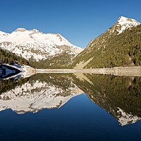 Buy canvas prints of Reflections of the Pyrenees by Stephen Taylor
