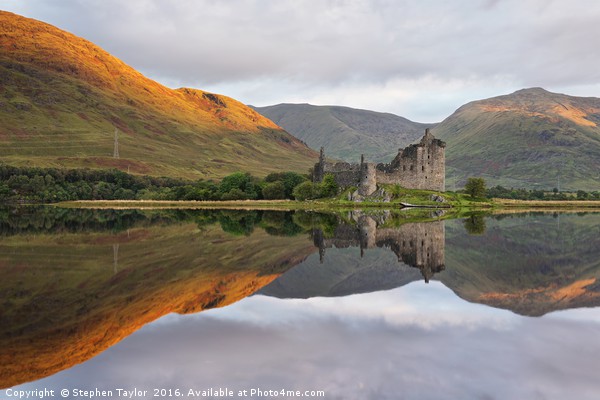 Golden morning at Loch Awe Picture Board by Stephen Taylor