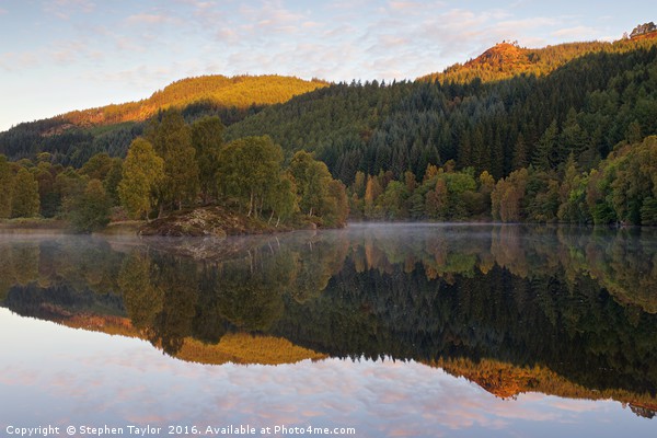 First Light at Loch Tummel Picture Board by Stephen Taylor