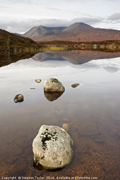 Lochan na h-Achlaise Picture Board by Stephen Taylor