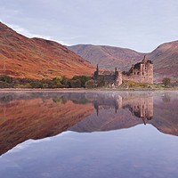 Buy canvas prints of Dawn at Kilchurn Castle by Stephen Taylor