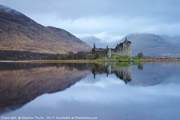 A Dreich Winter morning at Loch Awe Picture Board by Stephen Taylor