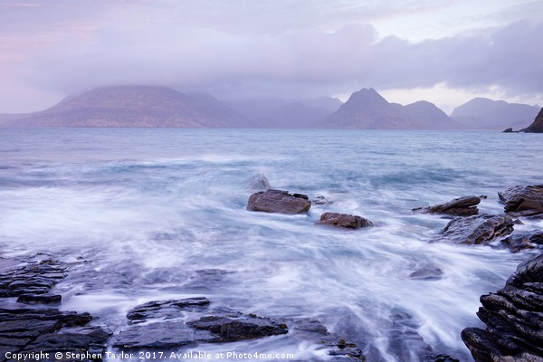 Stormy Seas at Elgol Picture Board by Stephen Taylor