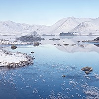 Buy canvas prints of A Snow covered Rannoch Moor by Stephen Taylor