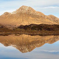 Buy canvas prints of Loch Lurgainn reflections by Stephen Taylor