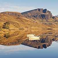 Buy canvas prints of Golden Light hits the Old Man of Storr by Stephen Taylor