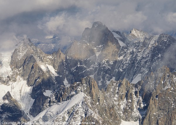 Mist and Light on the Aiguille du Midi Picture Board by Stephen Taylor