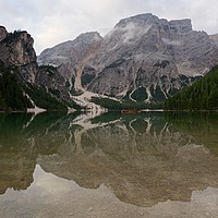 Buy canvas prints of Lago di Braies by Stephen Taylor