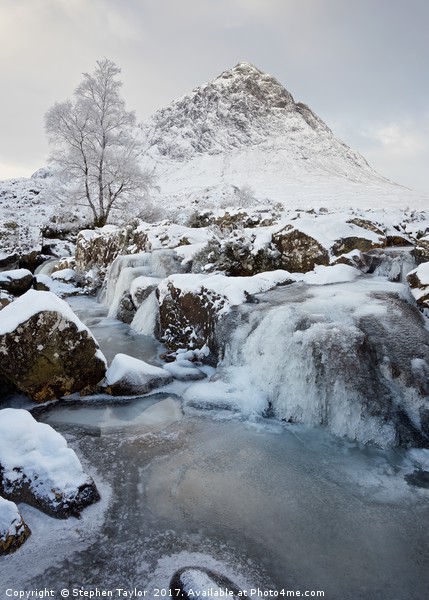 Frozen Coupall Falls Picture Board by Stephen Taylor