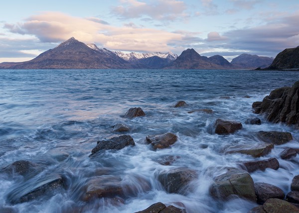 Dawn at Elgol Picture Board by Stephen Taylor