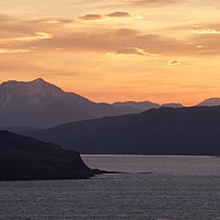 Buy canvas prints of Sunrise over the Sleat Peninsula by Stephen Taylor