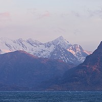 Buy canvas prints of First Light on Sgurr Na Stri and the Cuillin Ridge by Stephen Taylor