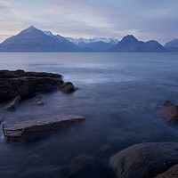 Buy canvas prints of A Gentle Sunset at Elgol by Stephen Taylor