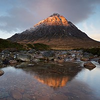 Buy canvas prints of First Light in Glencoe by Stephen Taylor
