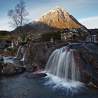 Buy canvas prints of Glencoe waterfall by Stephen Taylor
