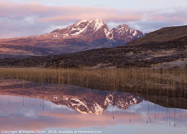 A vivid Sunrise at Blaven Picture Board by Stephen Taylor