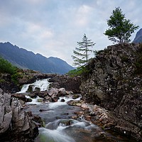 Buy canvas prints of Big skies over the River Coe by Stephen Taylor