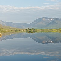 Buy canvas prints of Summer Reflections of Lochan na h-Achlaise by Stephen Taylor
