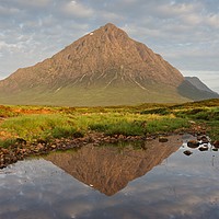Buy canvas prints of Summer reflections of Buachaille Etive Mor by Stephen Taylor