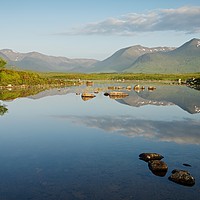 Buy canvas prints of Summer Reflections of Lochan na h-Achlaise by Stephen Taylor