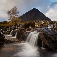 Buy canvas prints of Autumn Falls in Glencoe by Stephen Taylor