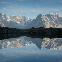 Buy canvas prints of Lac des Cheserys reflection by Stephen Taylor