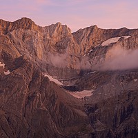 Buy canvas prints of Pic de Marbore Alpen Glow by Stephen Taylor
