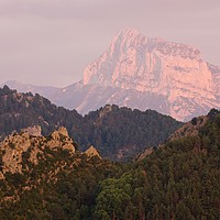 Buy canvas prints of Pink Pena Montanesa by Stephen Taylor