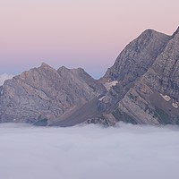 Buy canvas prints of Dusk over the top of Gavarnie by Stephen Taylor