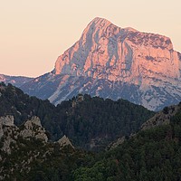 Buy canvas prints of Sunset on the Pena Montanesa by Stephen Taylor